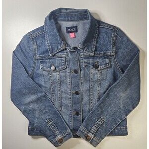 Girls The Childrens Place  Blue Denim Jacket Size Large10/12